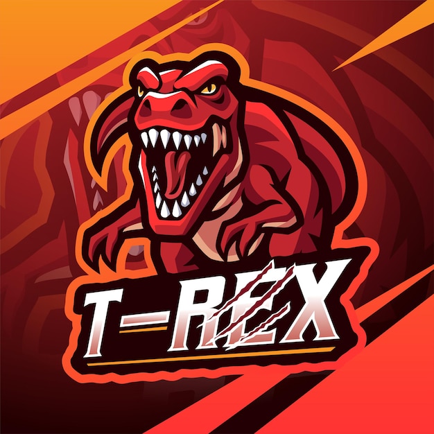 Trex esport mascot logo design