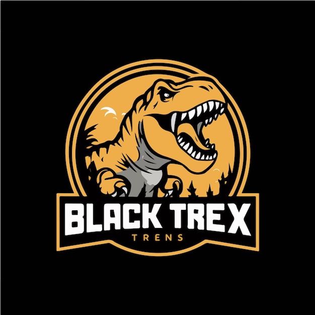 Vettore logo della trex