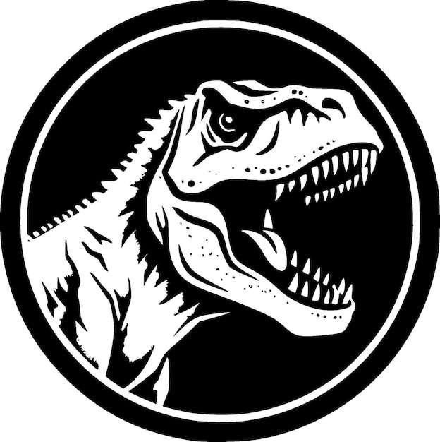 TRex Minimalist and Flat Logo Vector illustration