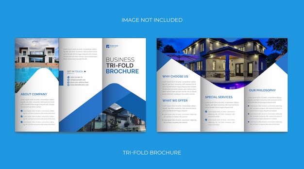 Tri-fold brochure template design