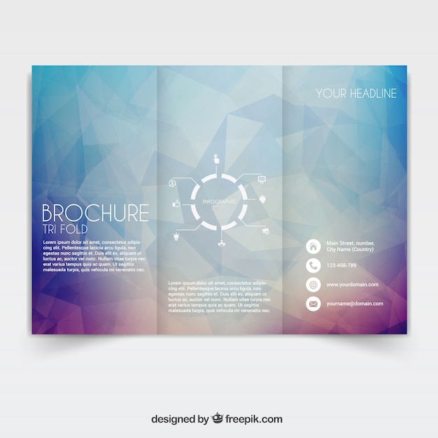 Vector tri fold brochure