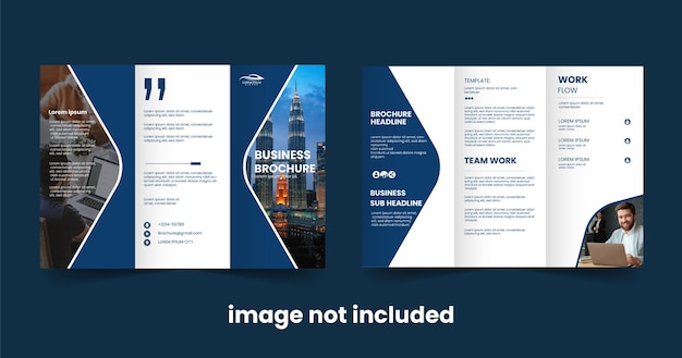 Vector tri fold business brochure design print brochure template brochure layout design corporate trifold