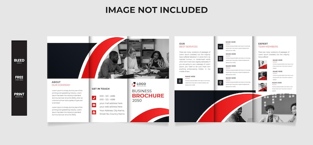 Tri Fold  Business Brochure Template design. Corporate Design