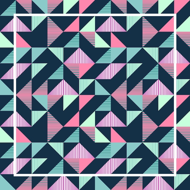 Triangle abstract geometric colorful punchy pastel pattern 