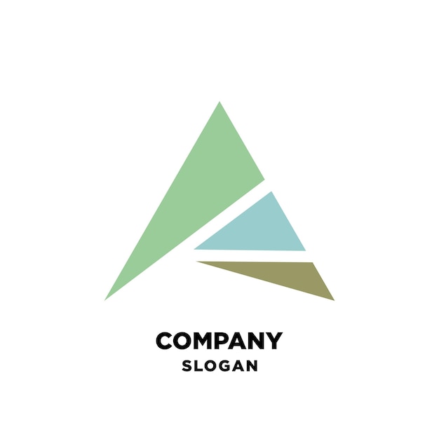 TRIANGLE ABSTRACT ICON LOGO TEMPLATE