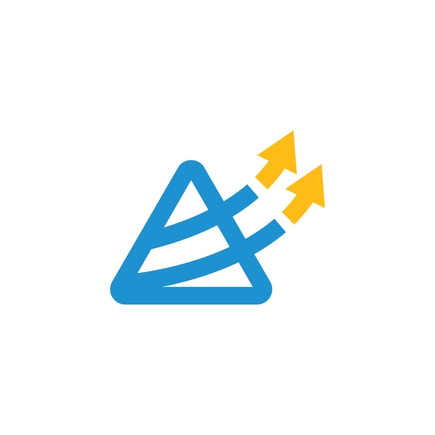 Triangle  Arrow icon vector illustration  design