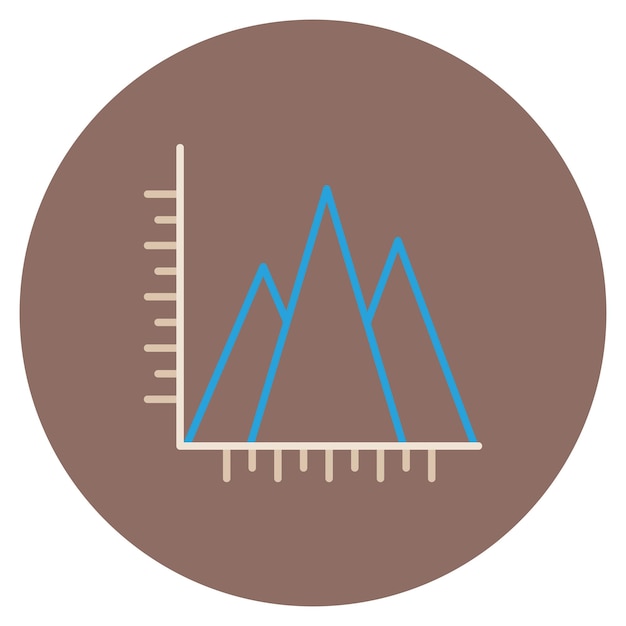 Illustrazione della barra triangolare piatta