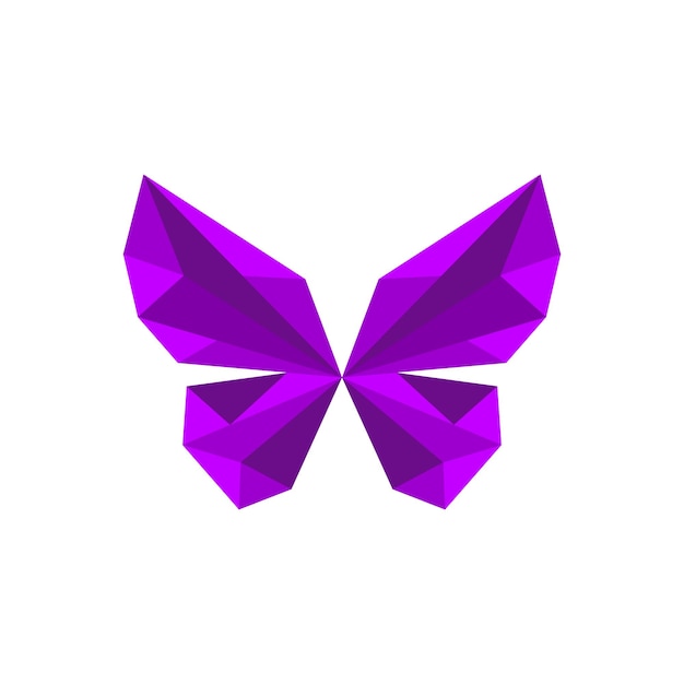 Triangle butterfly logo, Transform to technology business, Vector illustration