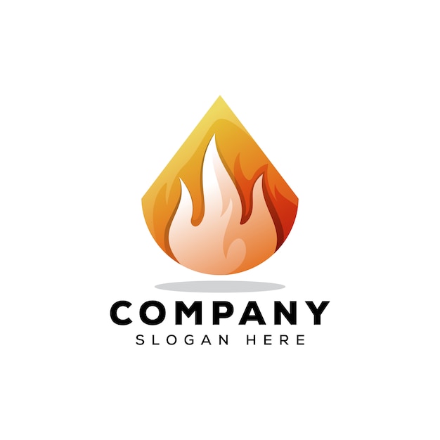 Triangle fire logo template