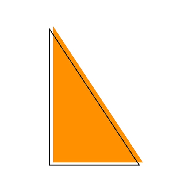 Vector triangle geometric icon vector i