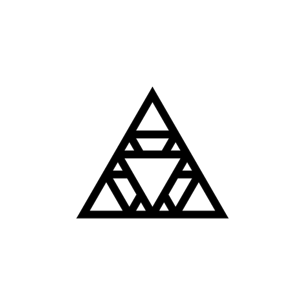 Геометрический логотип треугольника
