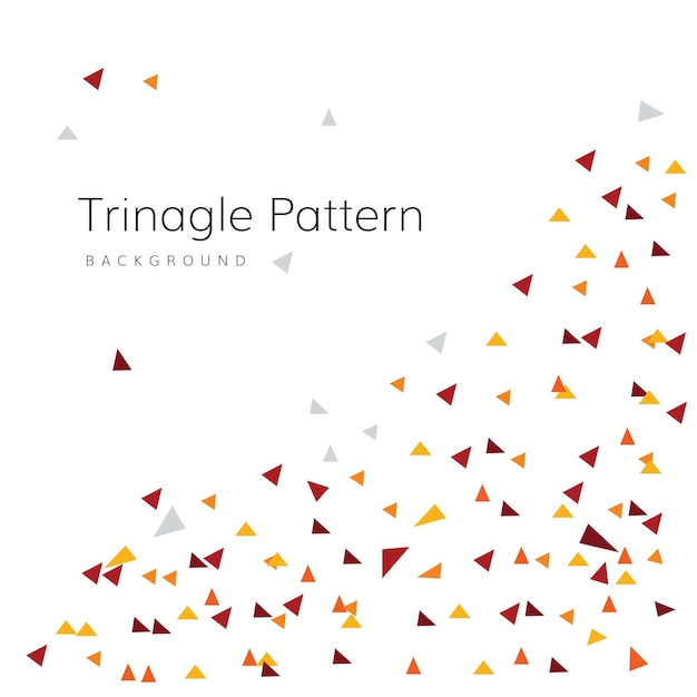 Triangle geometric vector pattern