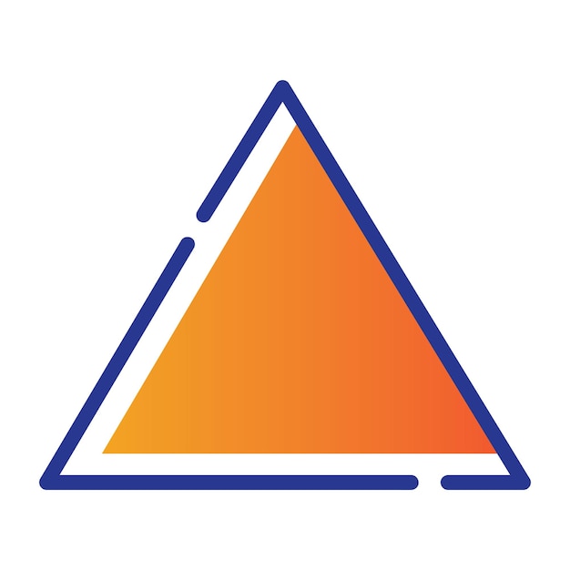 Vector triangle icon vector illustration design template