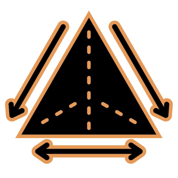 Vector triangle icon