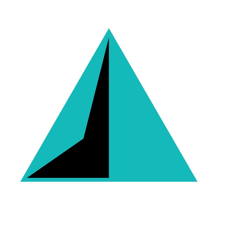 Vector triangle logo for companies engaged in camping climbing mountain climbing and other outdoor activ
