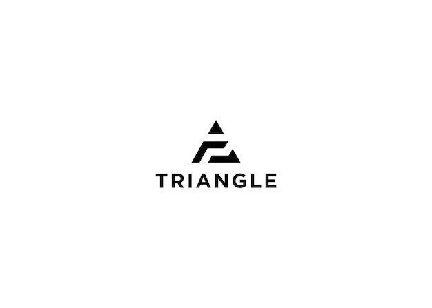 triangle logo design vector illustration