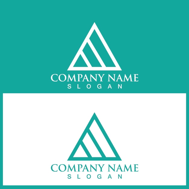 Triangle logo and vector template