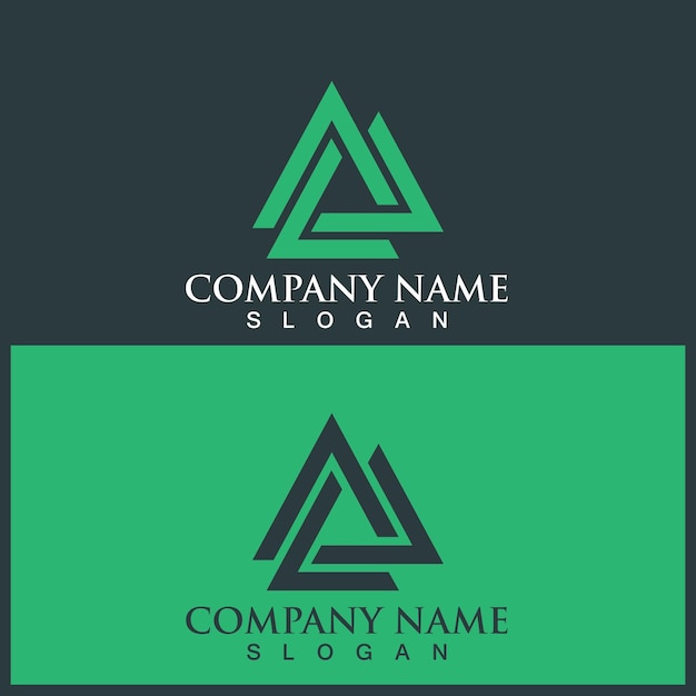Triangle logo and vector template