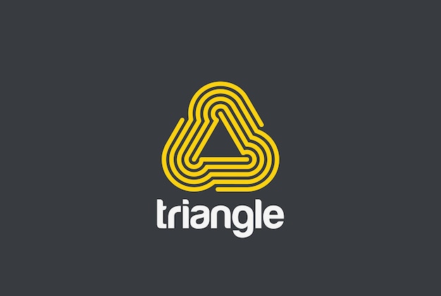 Triangle looped infinite logo.