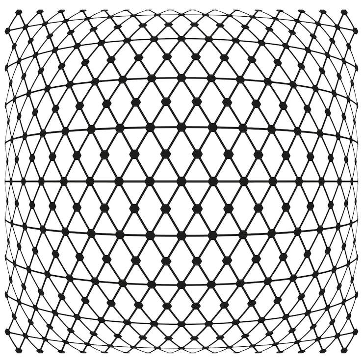 Vector triangle mesh pattern geometric lattice design angular grid texture vector triangular structure