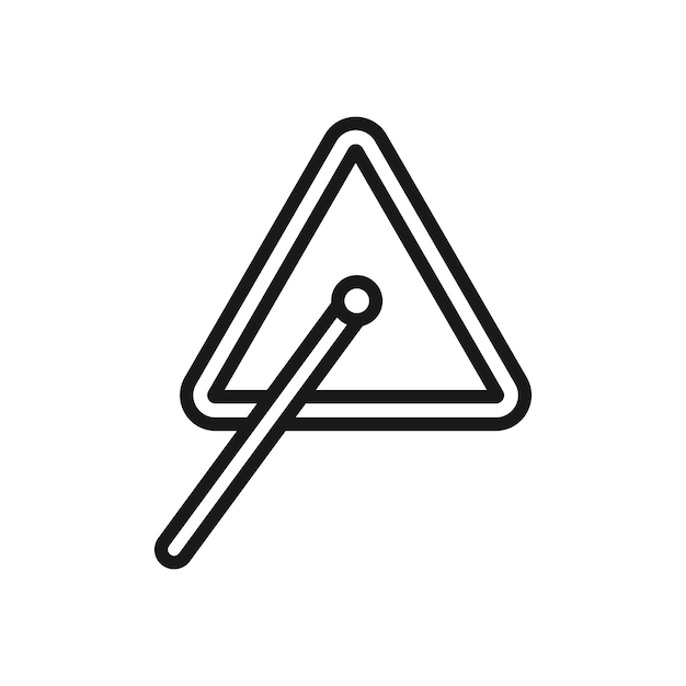 Triangle music icon
