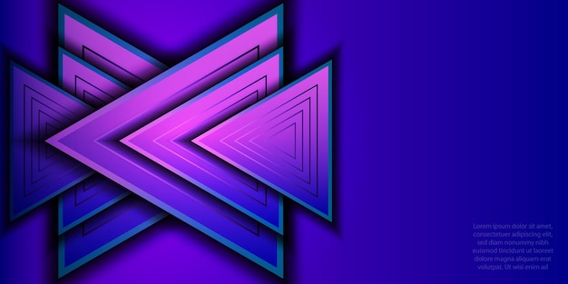 Triangle overlapping background with elegant gradient color