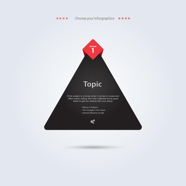 A triangle shape banner design a dark vector banner icon symbol infographic design a modern triangle