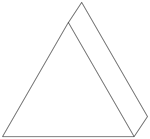 ベクトル 三角形の黒と白の落書き文字