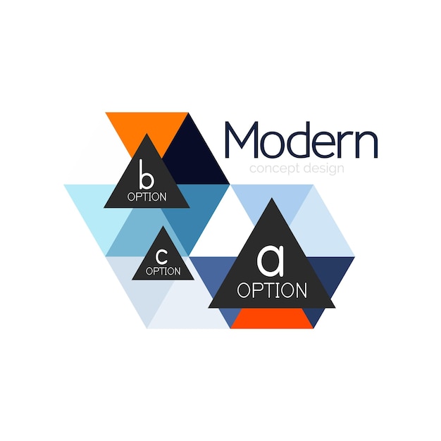 Дизайн треугольной формы, абстрактный дизайн бизнес-логотипа, иконка, логотип компании, идея брендинга эмблемы