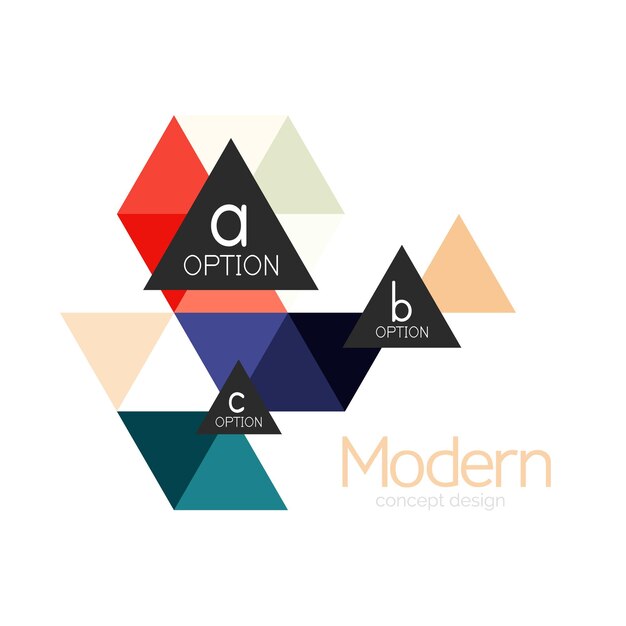 三角形の形状デザイン抽象的なビジネス ロゴ アイコン デザイン会社ロゴタイプ ブランド エンブレムのアイデア