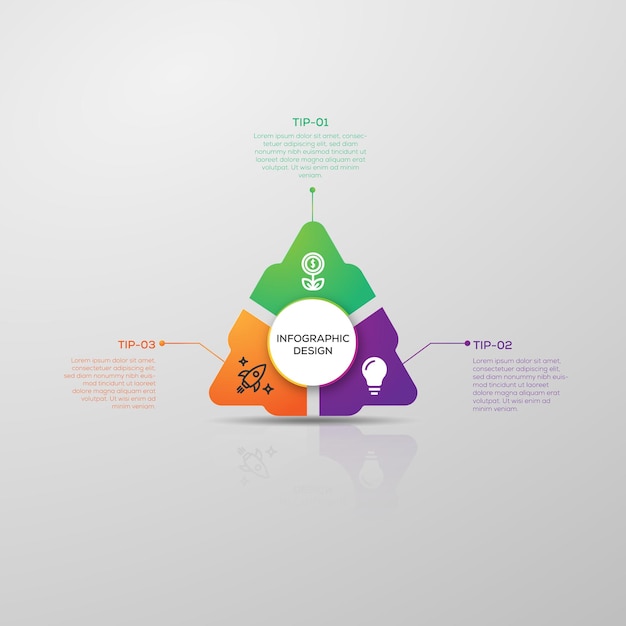 Triangle Shape Infographic Design 1