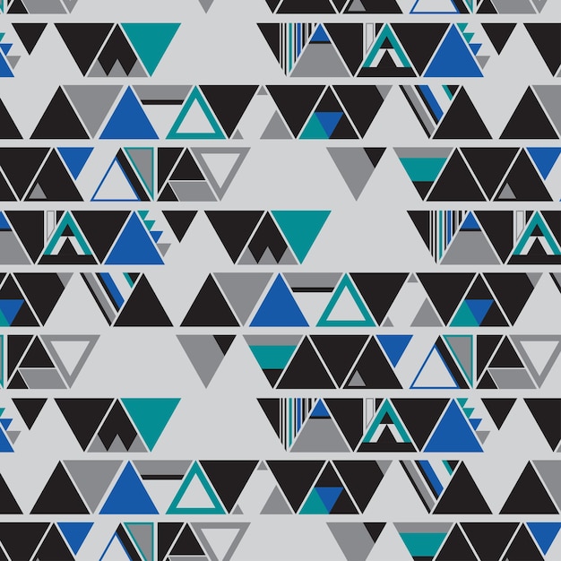 Triangle shape seamless pattern Vector Illustration