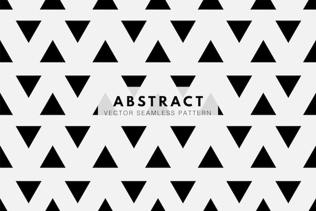 Triangle shapes abstract seamless repeat vector pattern