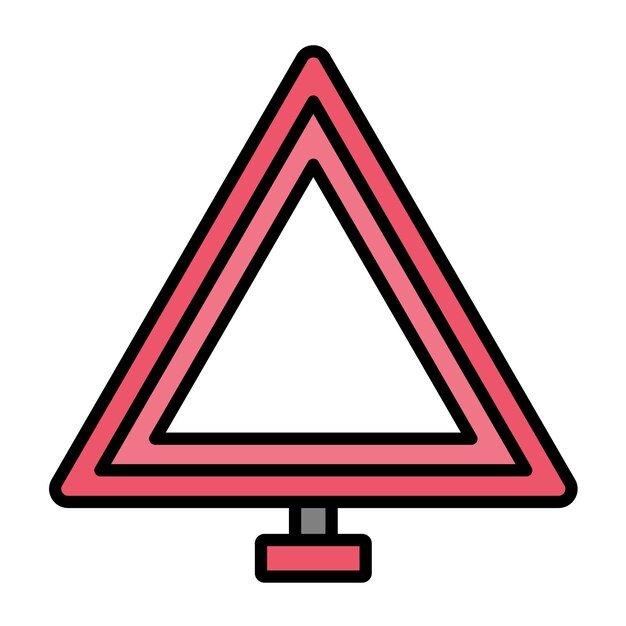 Triangle Vector Illustration Style