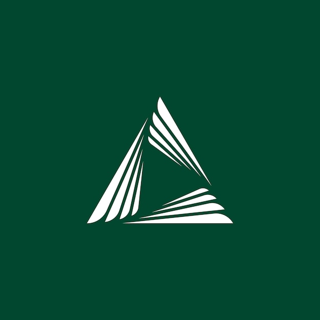 Triangle wing logo delta fly logo
