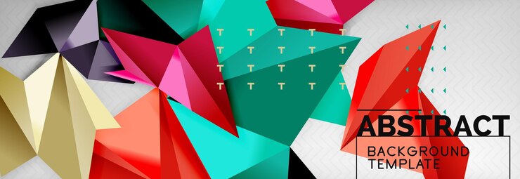 Вектор техно шаблон фона треугольников