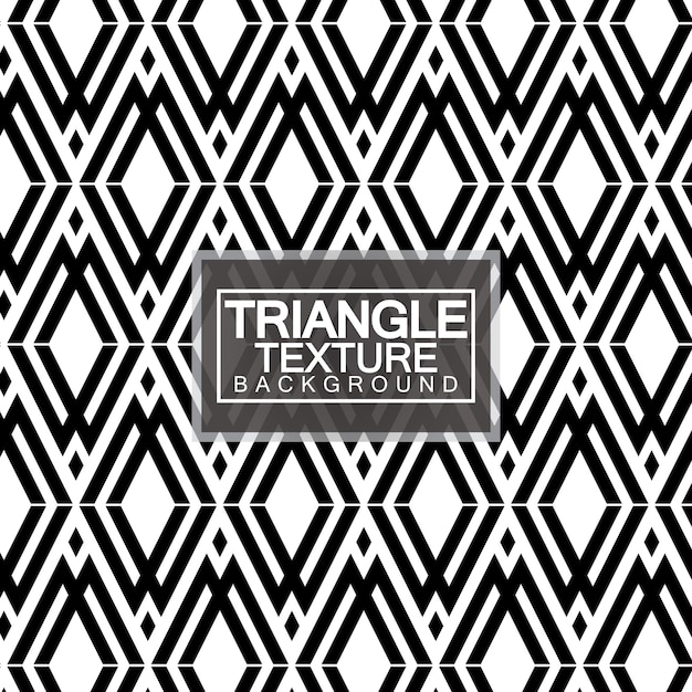 Triangles Black and White Abstract Seamless Geometric Pattern Modern stylish texture Vector Illustration