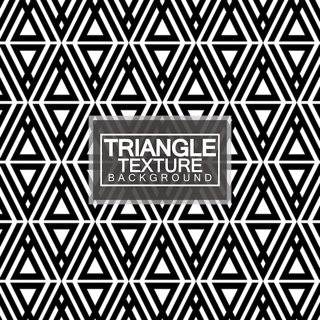 Triangoli in bianco e nero astratto motivo geometrico senza cuciture illustrazione vettoriale di texture moderna ed elegante