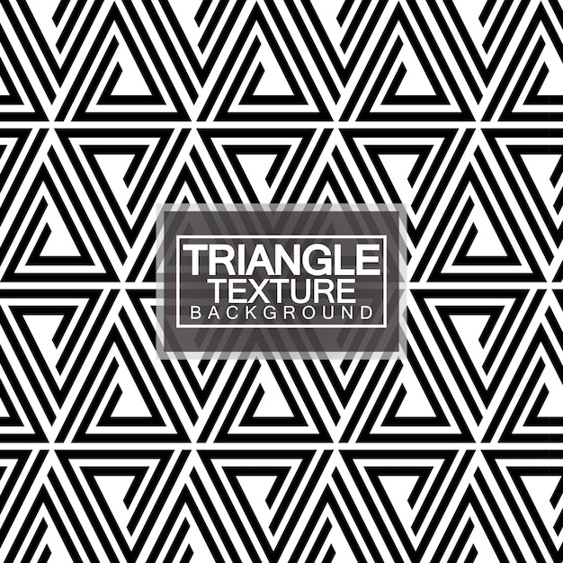 Triangoli in bianco e nero astratto motivo geometrico senza cuciture illustrazione vettoriale di texture moderna ed elegante