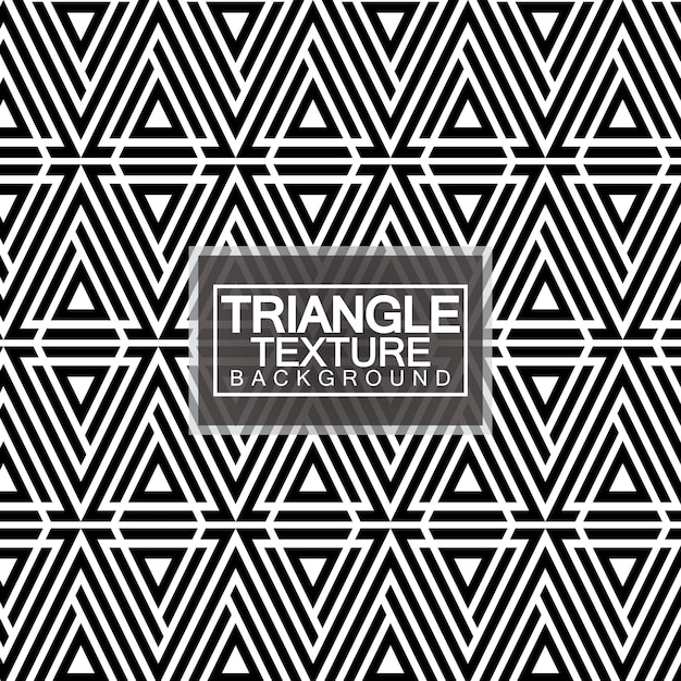 Triangles Black and White Abstract Seamless Geometric Pattern Modern stylish texture Vector Illustration