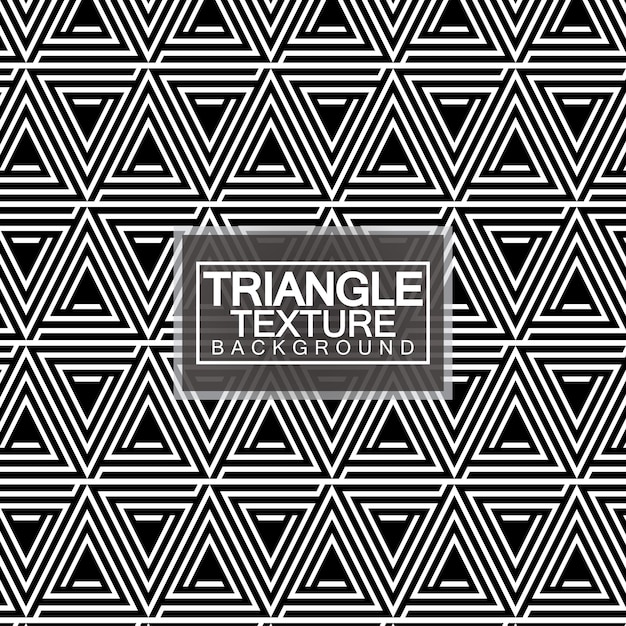 三角形黒と白の抽象的なシームレスな幾何学模様モダンなスタイリッシュなテクスチャ ベクトル図