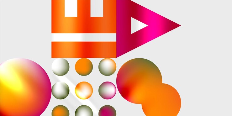 Vector triangles circles squares rectangles design vector illustration for wallpaper banner background card book illustration landing page