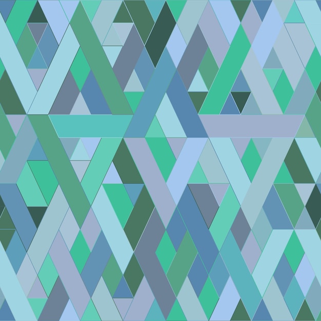 Triangles seamless pattern Green shades