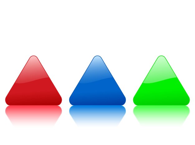 Vector triangular color icon