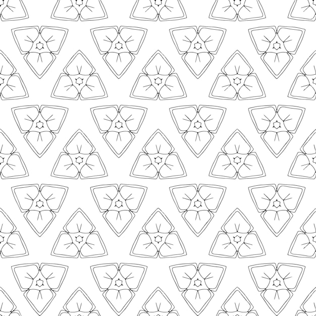 Triangular geometric shapes on gray background geometric seamless pattern