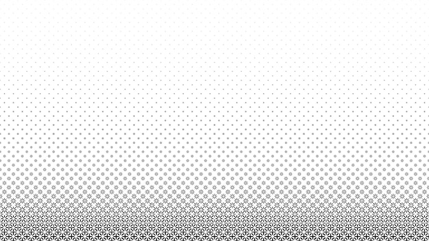 Triangular halftone background. Geometrical black and white card.