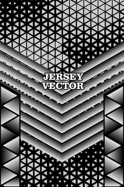 Triangular in hexagon pattern and gradient for jersey background