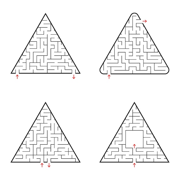 ベクトル 三角形の迷路。