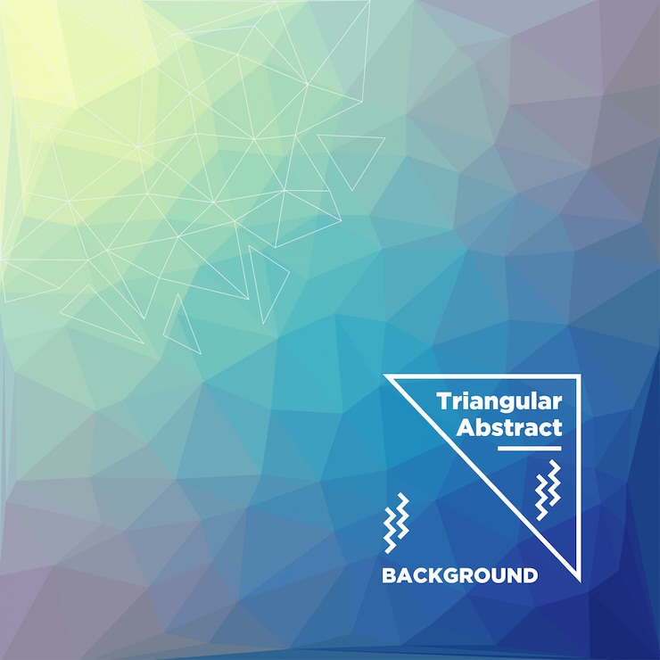Vector triangular polygonal background