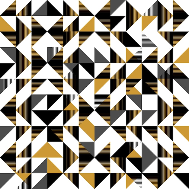 Triangular seamless pattern yellow